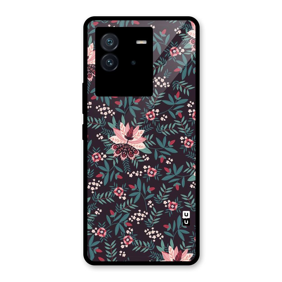 Very Leafy Pattern Glass Back Case for Vivo iQOO Neo 6 5G