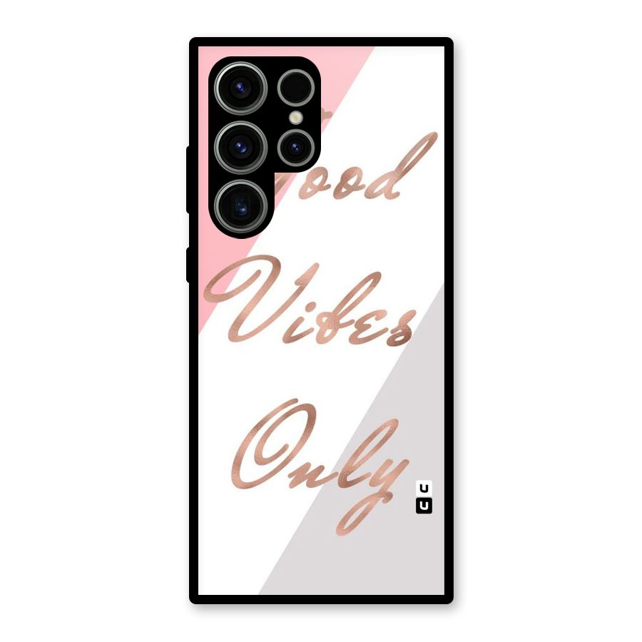 Vibes Classic Stripes Glass Back Case for Galaxy S23 Ultra