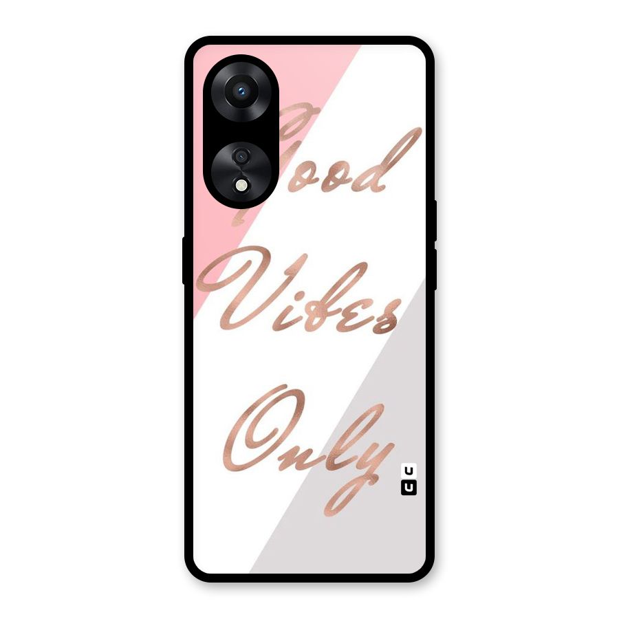 Vibes Classic Stripes Glass Back Case for Oppo A78