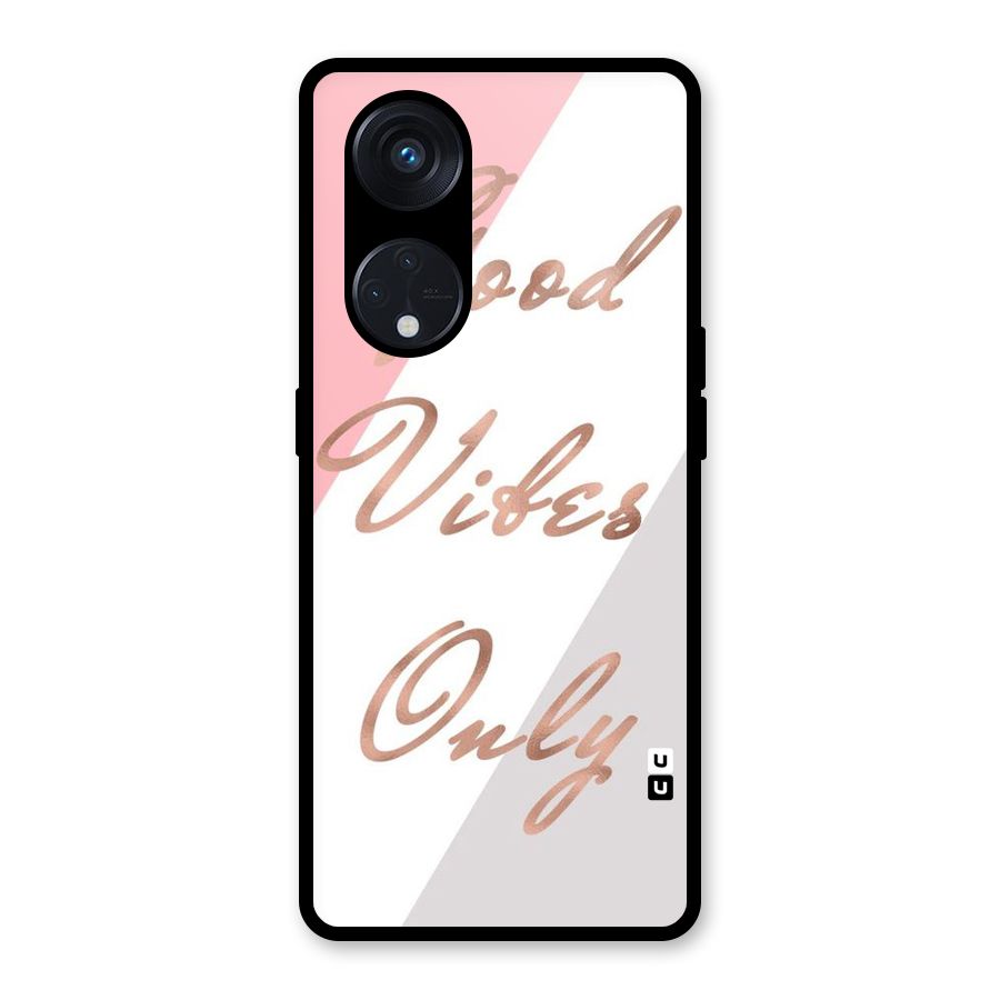 Vibes Classic Stripes Glass Back Case for Reno8 T 5G