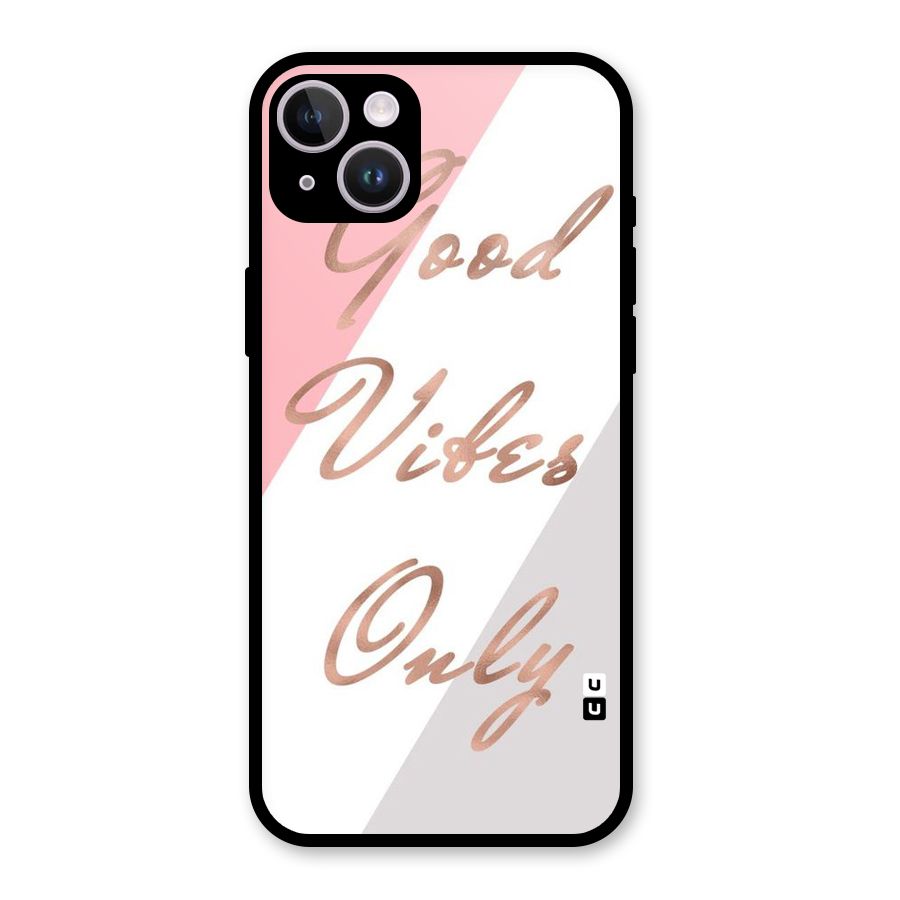 Vibes Classic Stripes Glass Back Case for iPhone 14 Plus