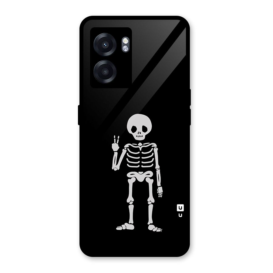 Victory Skeleton Spooky Glass Back Case for Realme Narzo 50 5G