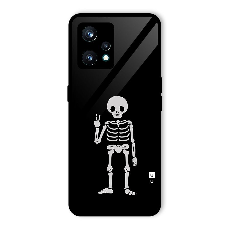 Victory Skeleton Spooky Glass Back Case for Realme Narzo 50 Pro