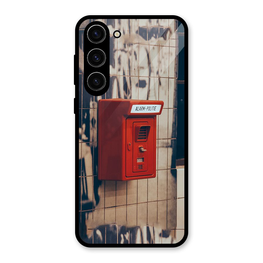 Vintage Alarm Glass Back Case for Galaxy S23 Plus
