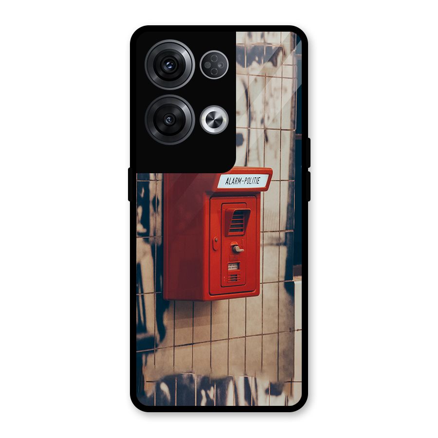 Vintage Alarm Glass Back Case for Oppo Reno8 Pro 5G