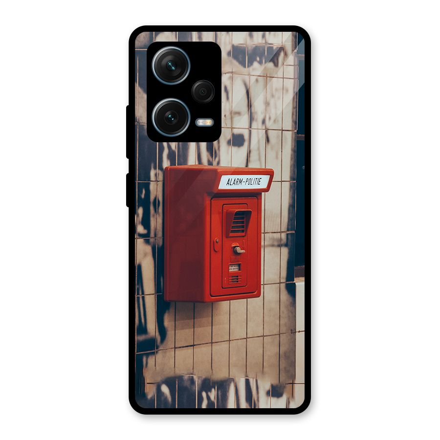 Vintage Alarm Glass Back Case for Redmi Note 12 Pro Plus 5G