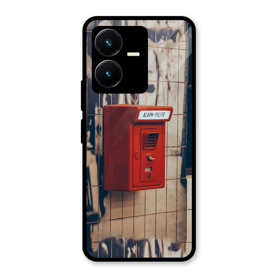 Vintage Alarm Glass Back Case for Vivo Y22