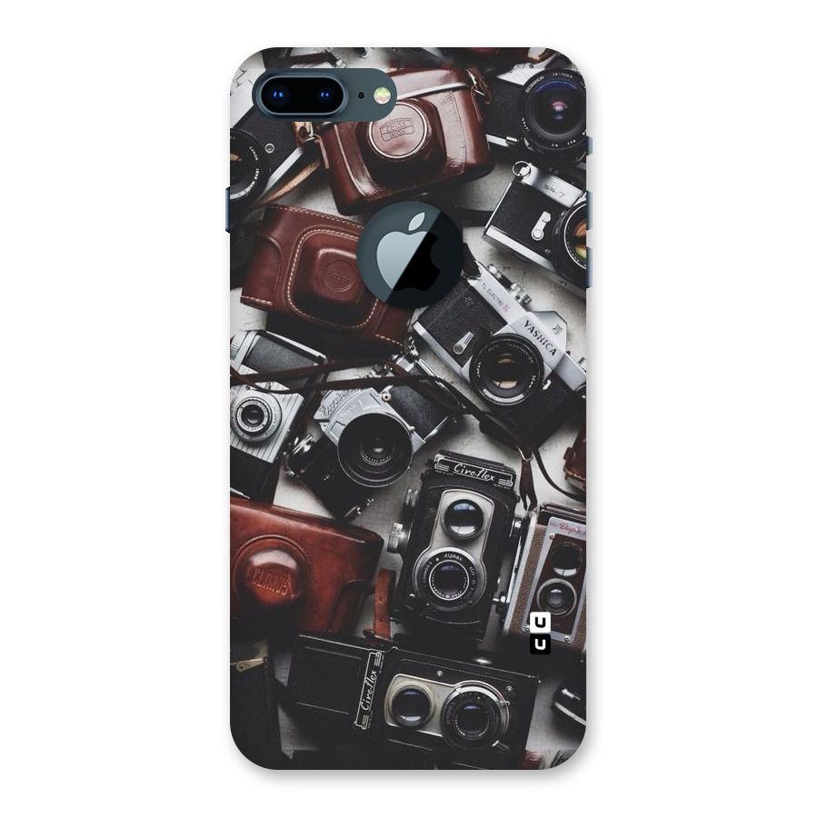 Vintage Beauty Shutter Back Case for iPhone 7 Plus Logo Cut