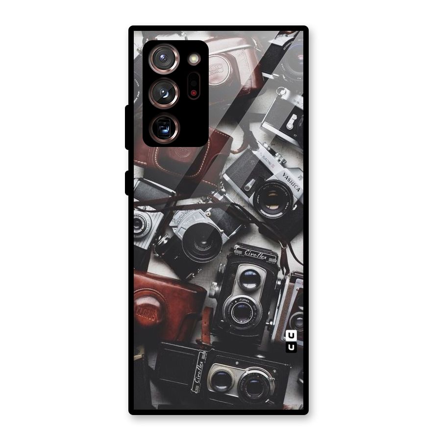Vintage Beauty Shutter Glass Back Case for Galaxy Note 20 Ultra 5G
