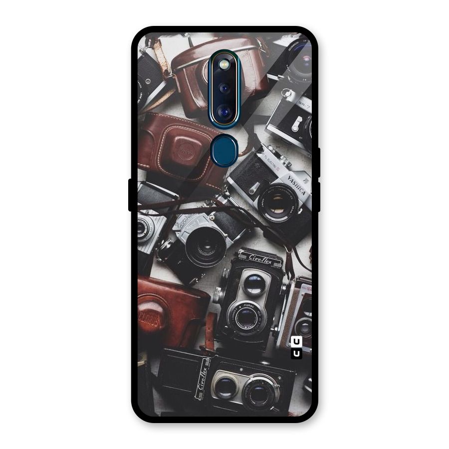 Vintage Beauty Shutter Glass Back Case for Oppo F11 Pro