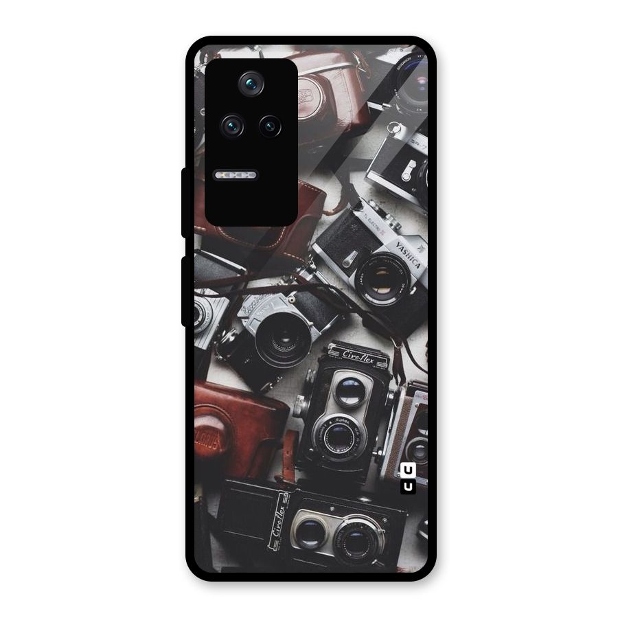 Vintage Beauty Shutter Glass Back Case for Poco F4 5G