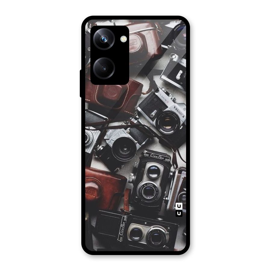 Vintage Beauty Shutter Glass Back Case for Realme 10 Pro