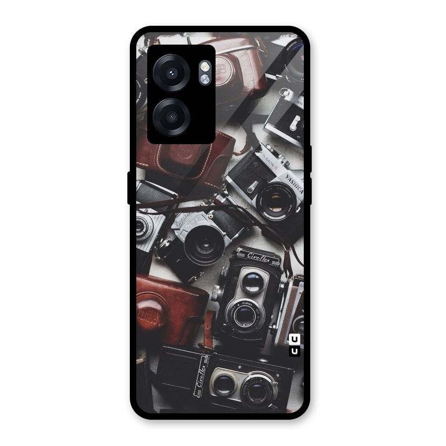 Vintage Beauty Shutter Glass Back Case for Realme Narzo 50 5G