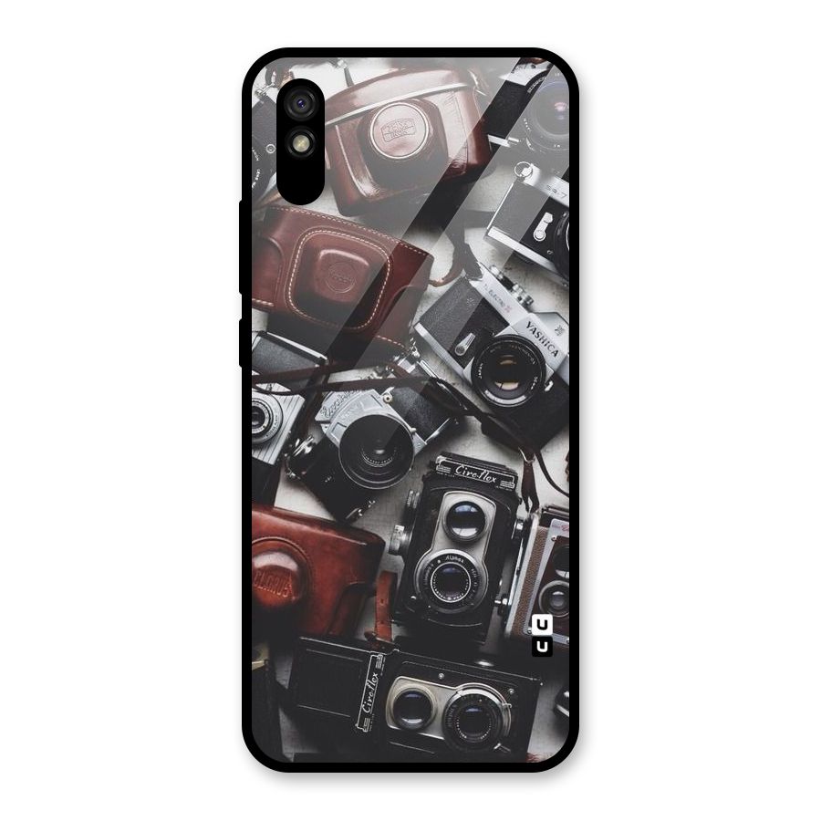 Vintage Beauty Shutter Glass Back Case for Redmi 9A