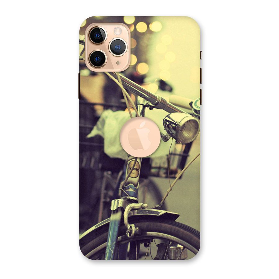Vintage Bicycle Back Case for iPhone 11 Pro Max Logo Cut