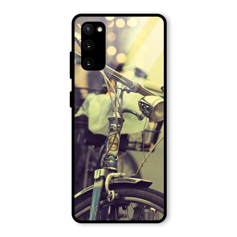 Vintage Bicycle Glass Back Case for Galaxy S20 FE 5G