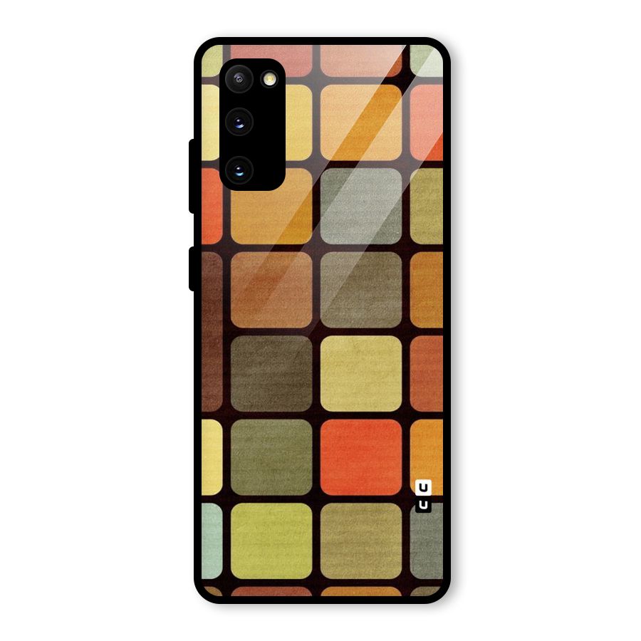 Vintage Boxes Glass Back Case for Galaxy S20 FE 5G