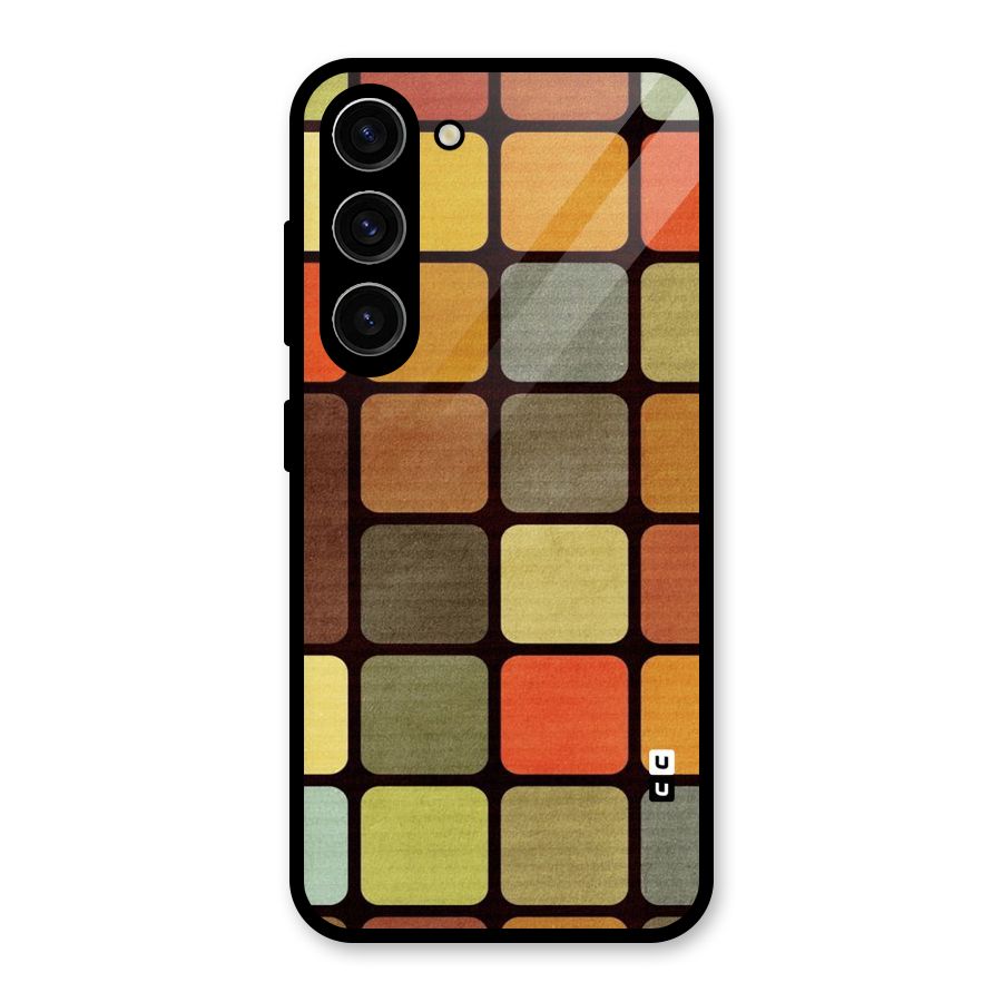Vintage Boxes Glass Back Case for Galaxy S23