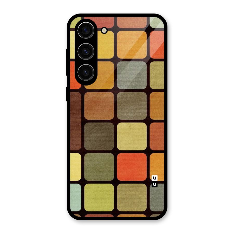 Vintage Boxes Glass Back Case for Galaxy S23 Plus