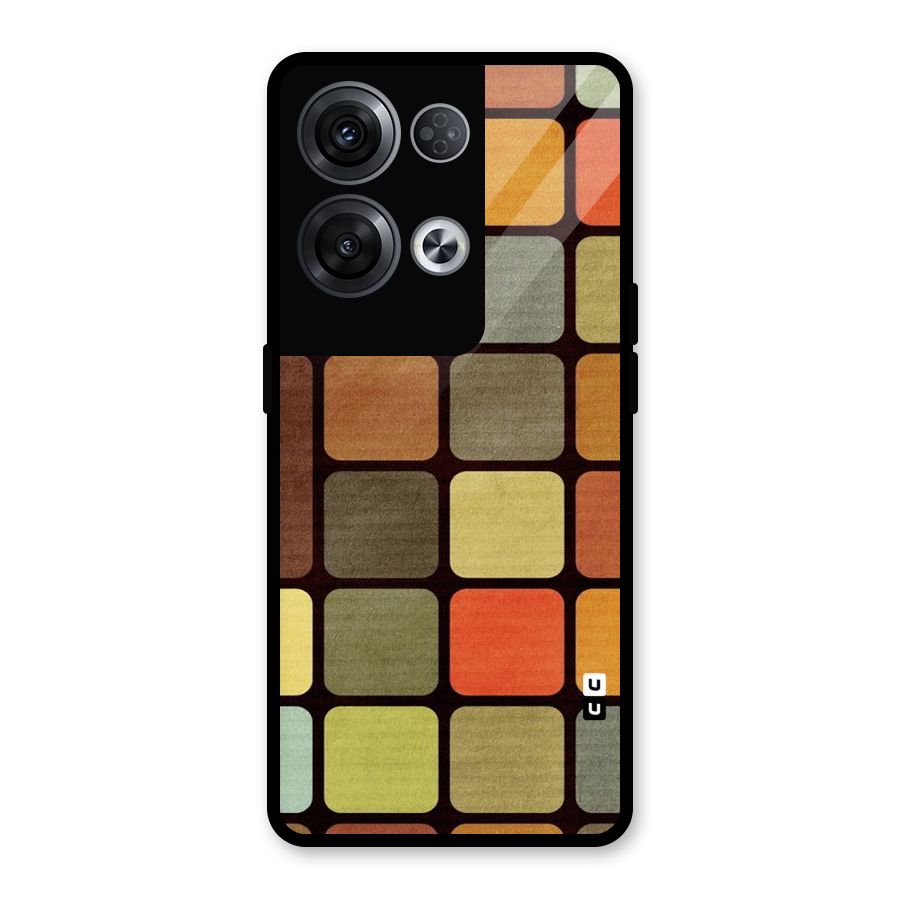 Vintage Boxes Glass Back Case for Oppo Reno8 Pro 5G