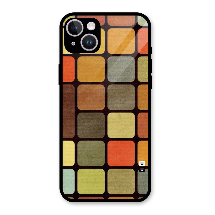 Vintage Boxes Glass Back Case for iPhone 14 Plus