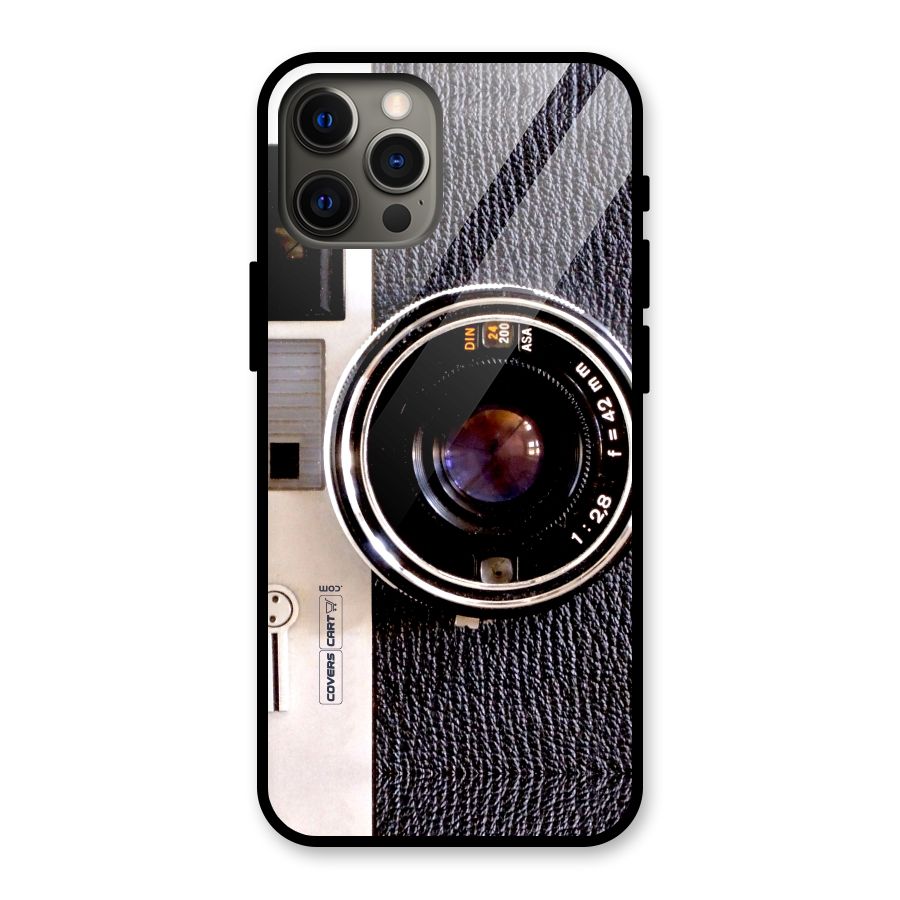 Vintage Camera Glass Back Case for iPhone 12 Pro Max