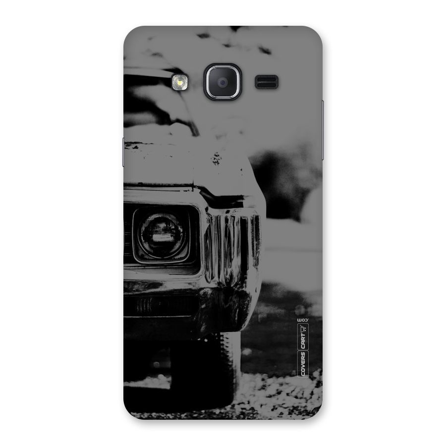 Vintage Car Black and White Back Case for Galaxy On7 2015