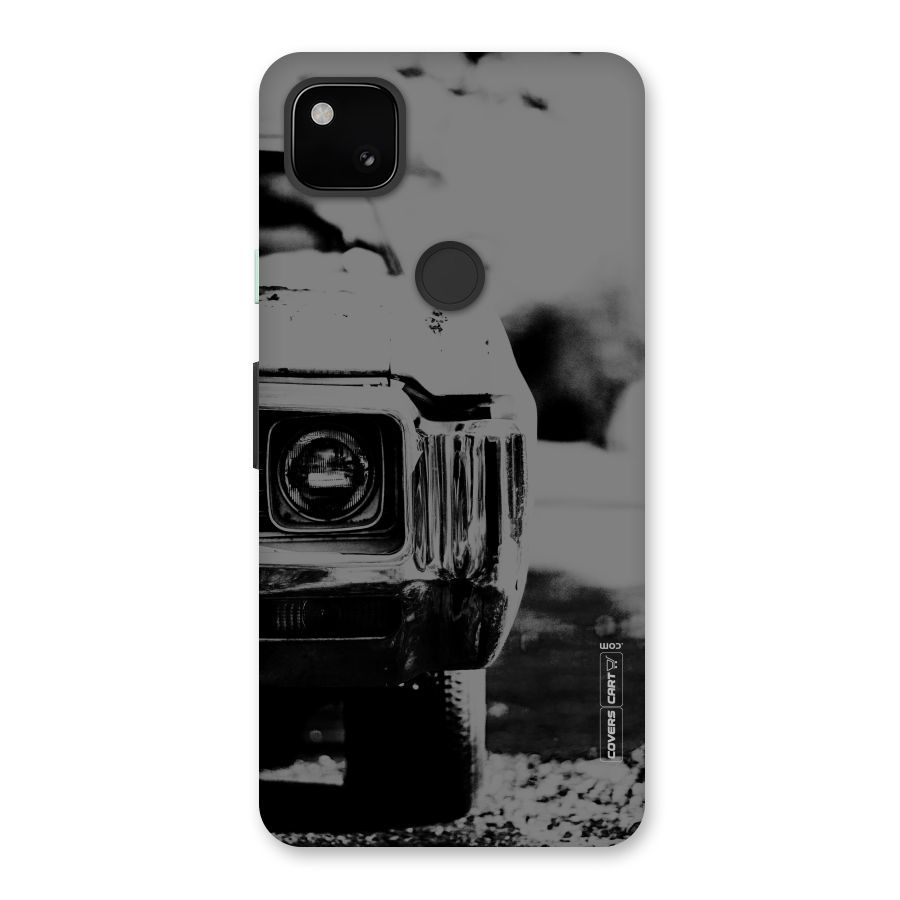 Vintage Car Black and White Back Case for Google Pixel 4a
