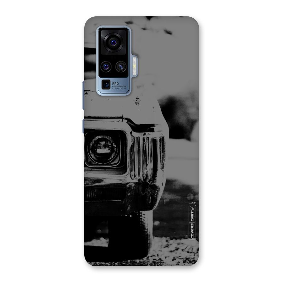 Vintage Car Black and White Back Case for Vivo X50 Pro