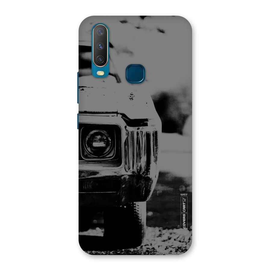 Vintage Car Black and White Back Case for Vivo Y15