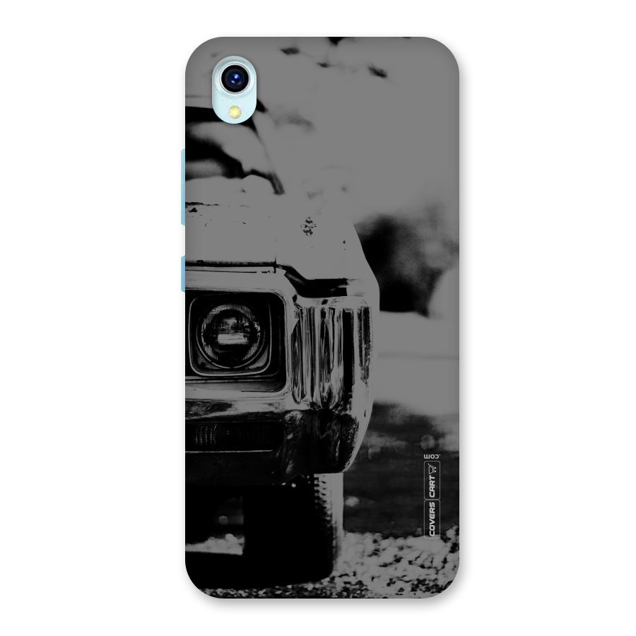 Vintage Car Black and White Back Case for Vivo Y1s