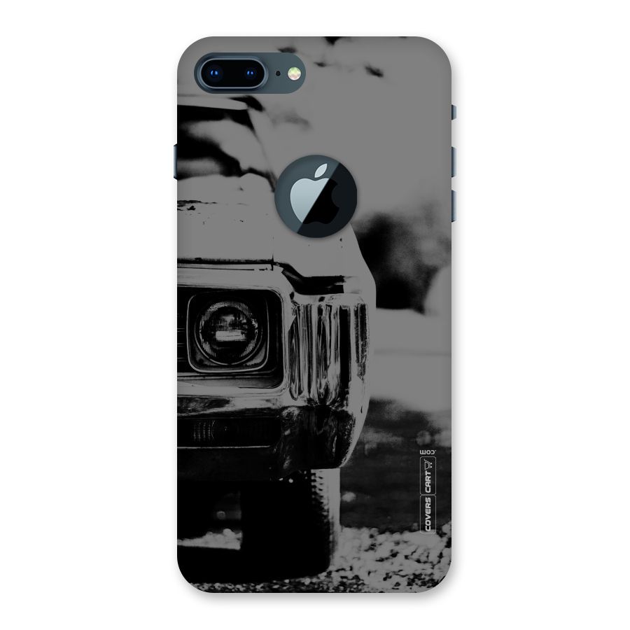Vintage Car Black and White Back Case for iPhone 7 Plus Logo Cut