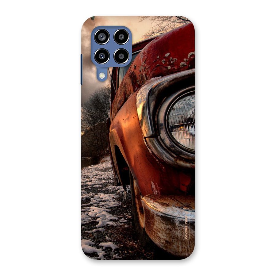 Vintage Car Headlight Back Case for Galaxy M53 5G