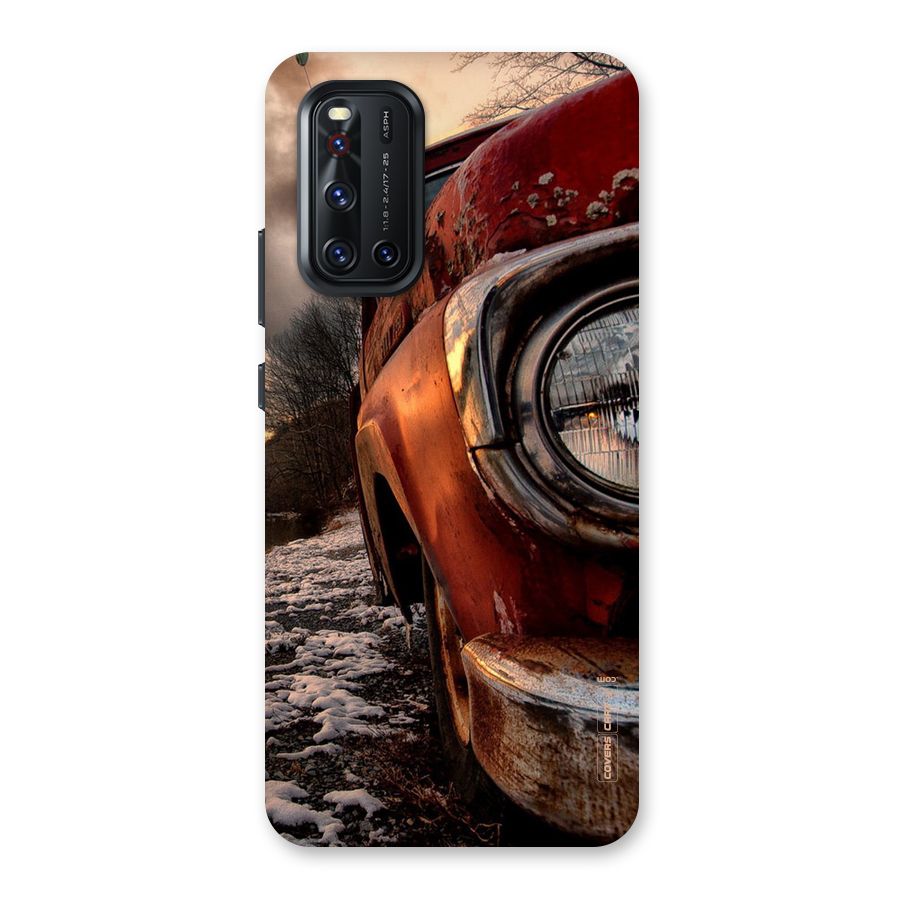 Vintage Car Headlight Back Case for Vivo V19
