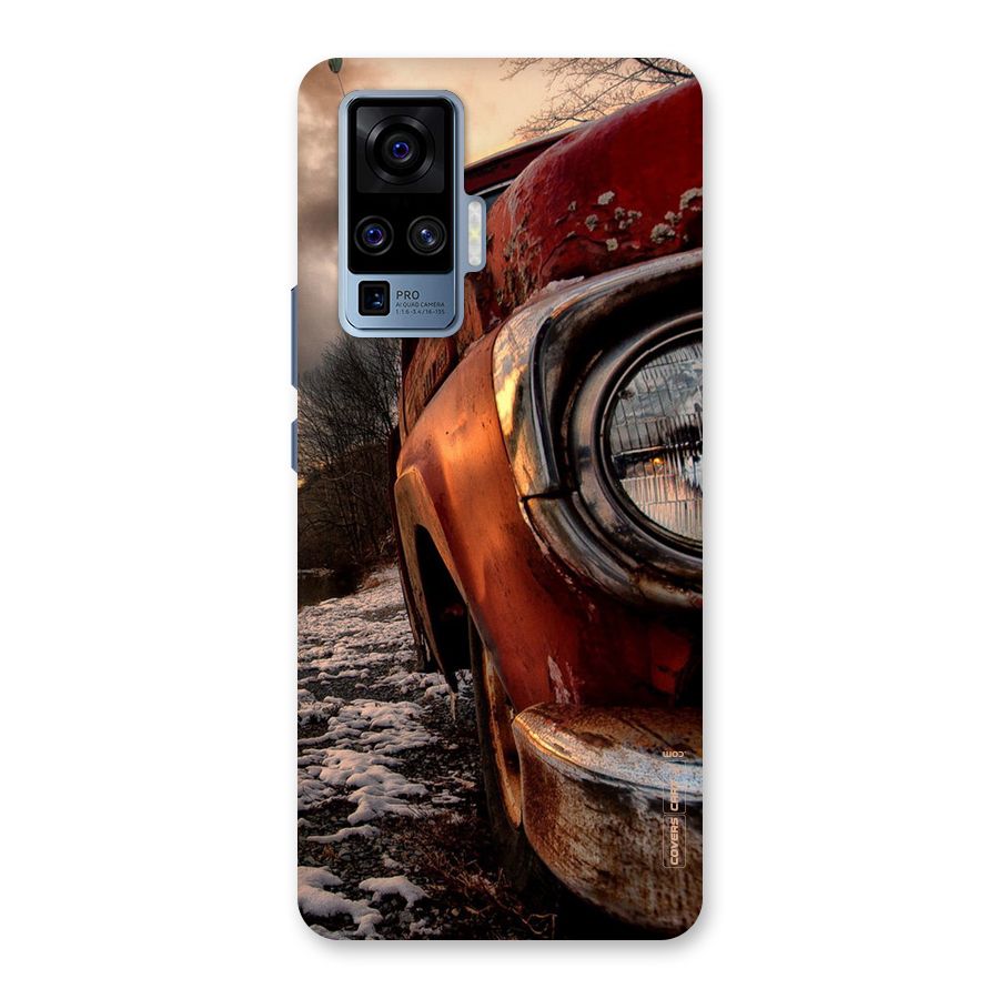 Vintage Car Headlight Back Case for Vivo X50 Pro