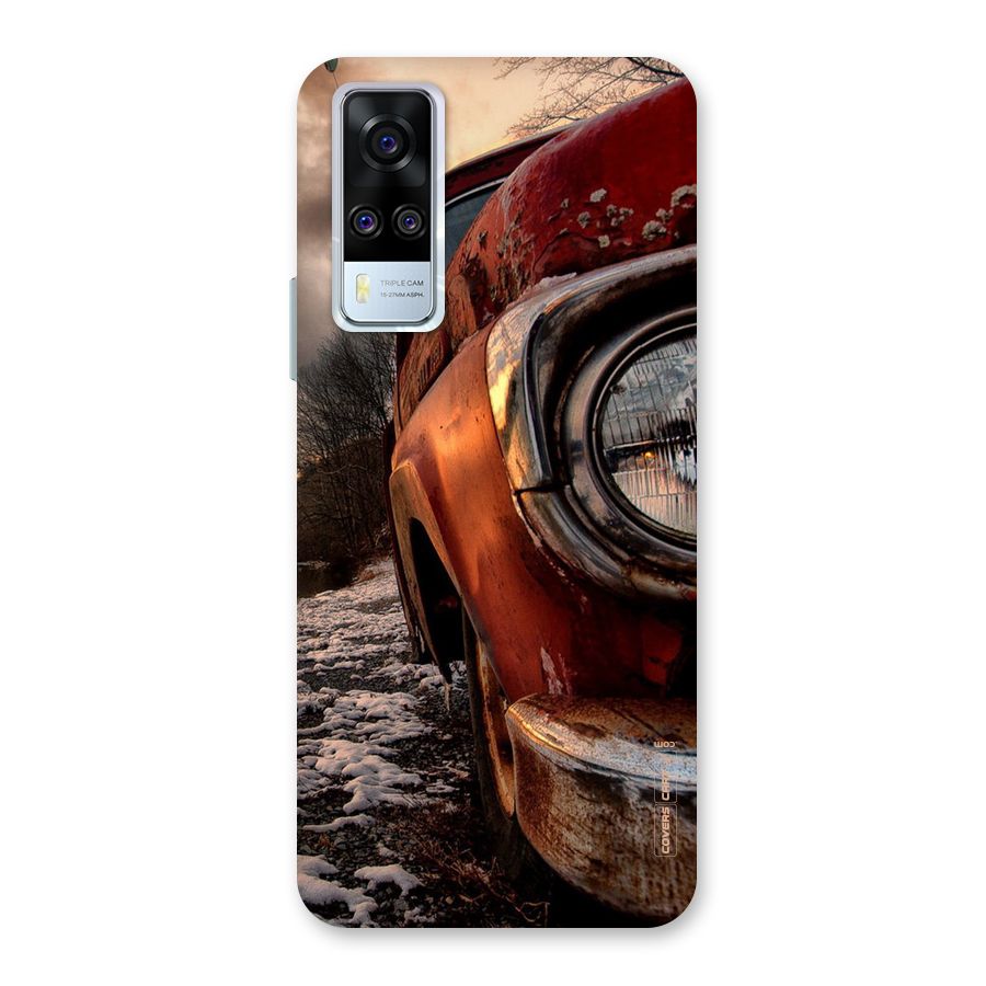 Vintage Car Headlight Back Case for Vivo Y31