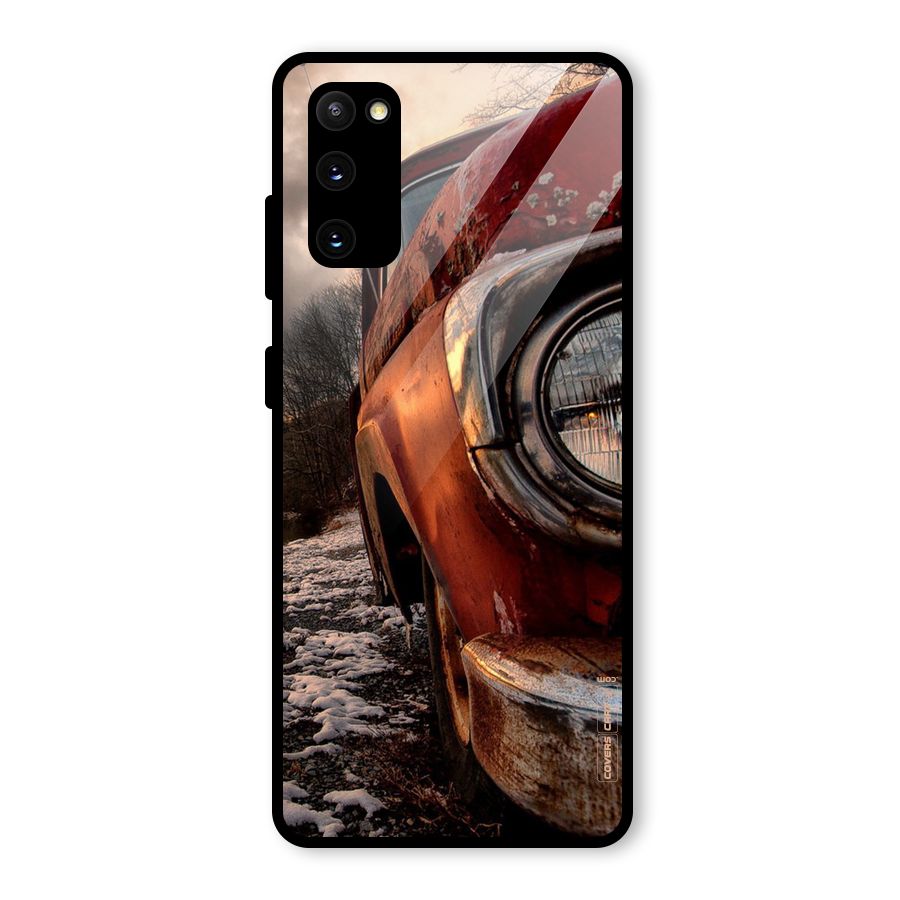 Vintage Car Headlight Glass Back Case for Galaxy S20 FE 5G