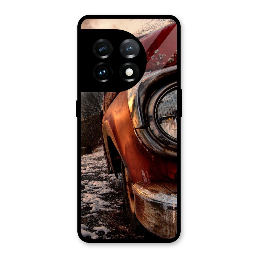 Vintage Car Headlight Glass Back Case for OnePlus 11