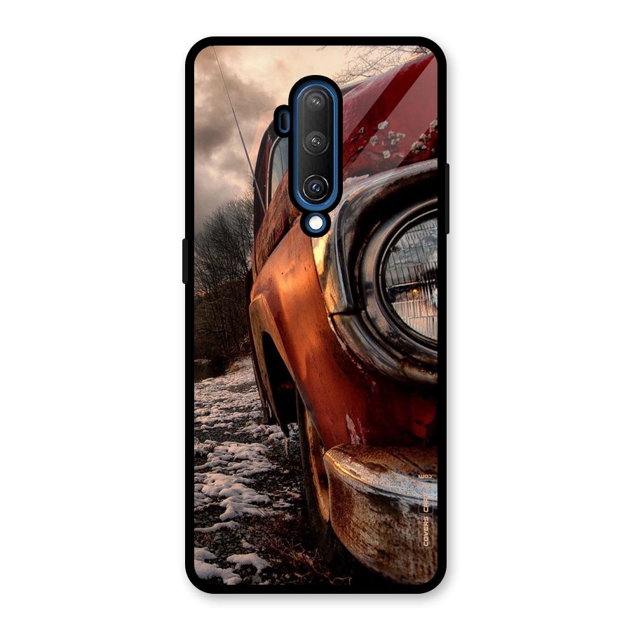 Vintage Car Headlight Glass Back Case for OnePlus 7T Pro