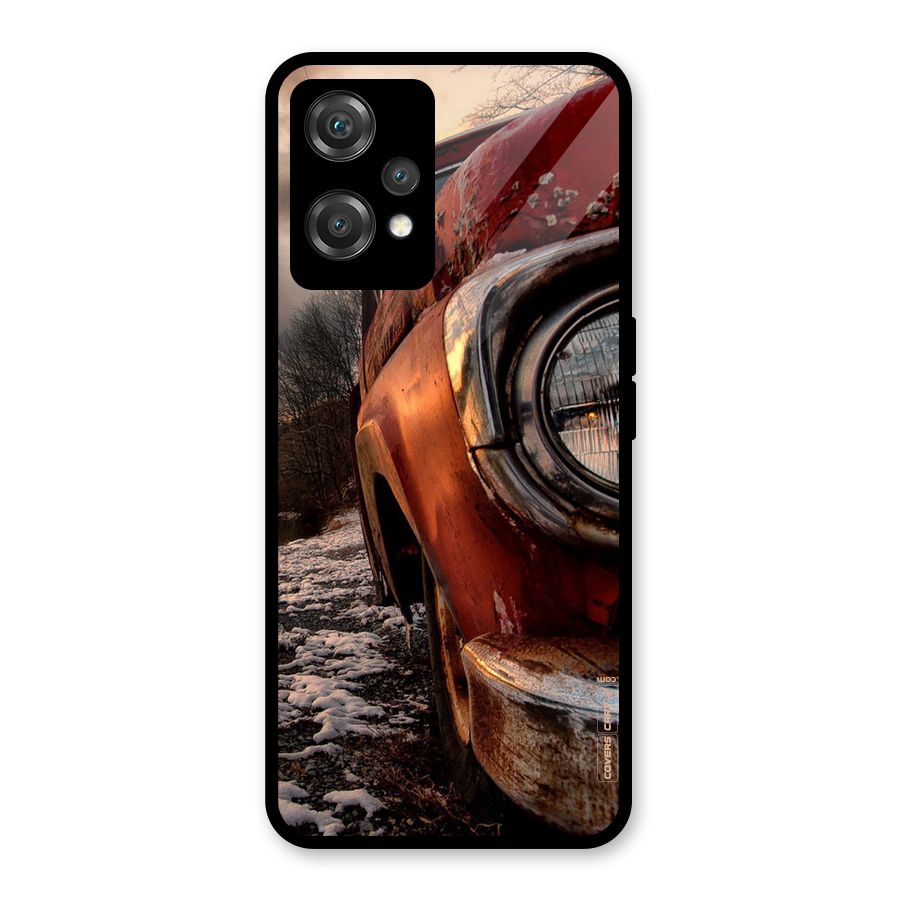 Vintage Car Headlight Glass Back Case for OnePlus Nord CE 2 Lite 5G