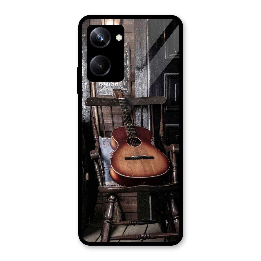 Vintage Chair Guitar Glass Back Case for Realme 10 Pro