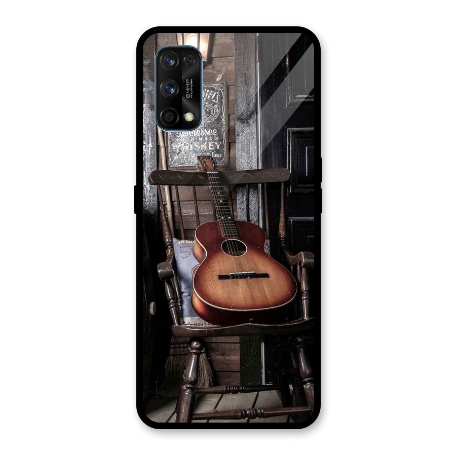 Vintage Chair Guitar Glass Back Case for Realme 7 Pro