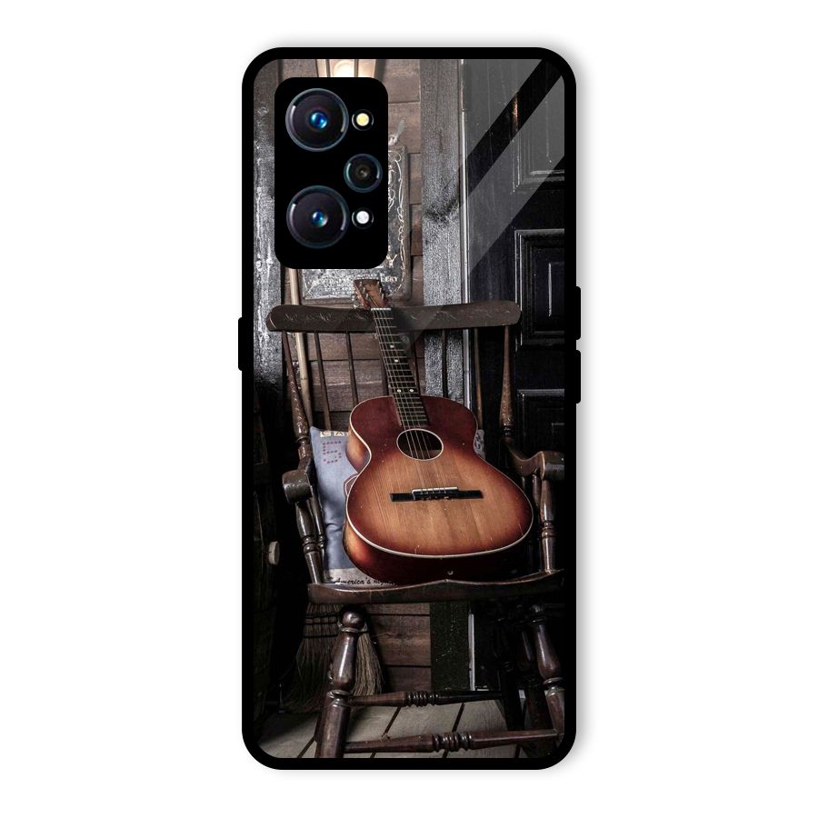 Vintage Chair Guitar Glass Back Case for Realme GT 2