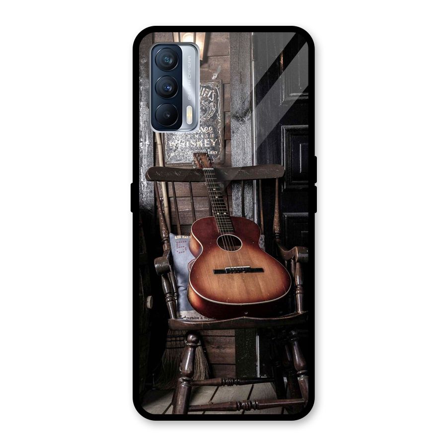 Vintage Chair Guitar Glass Back Case for Realme X7