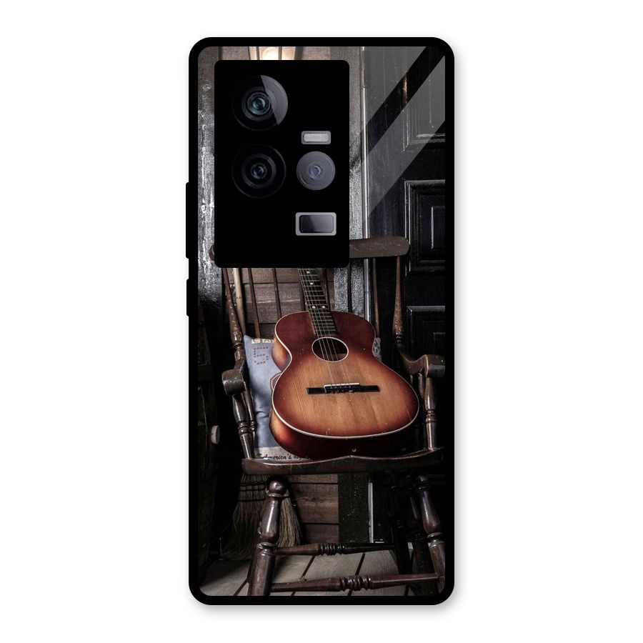 Vintage Chair Guitar Glass Back Case for Vivo iQOO 11 5G