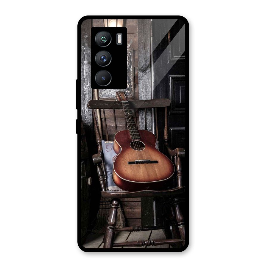 Vintage Chair Guitar Glass Back Case for Vivo iQOO 9 SE