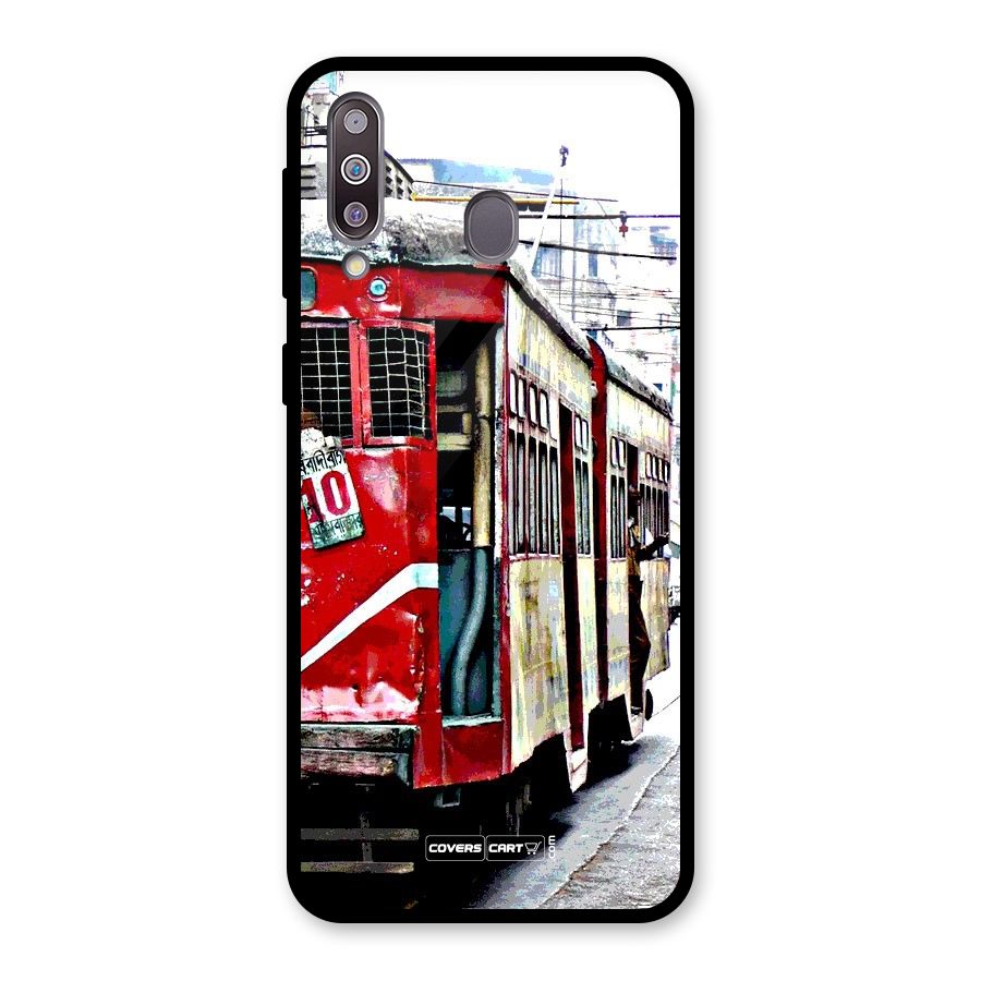 Vintage Citystyle Glass Back Case for Galaxy M30