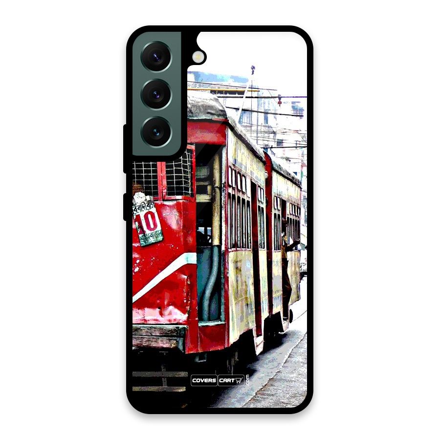 Vintage Citystyle Glass Back Case for Galaxy S22 5G