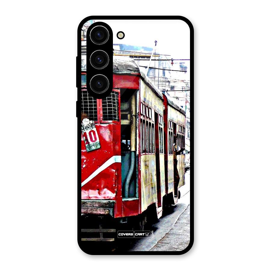 Vintage Citystyle Glass Back Case for Galaxy S23 Plus