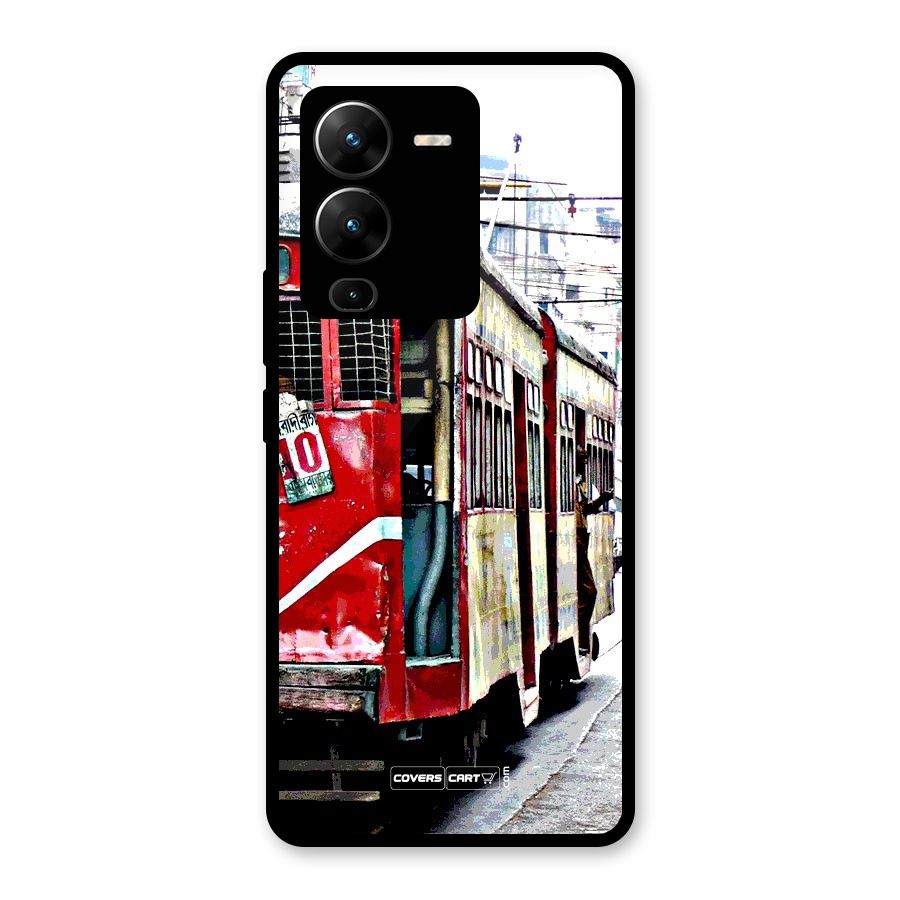 Vintage Citystyle Glass Back Case for Vivo V25 Pro